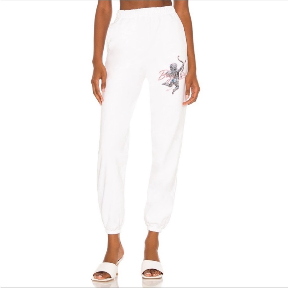 Boys lie metal sweatpants - white